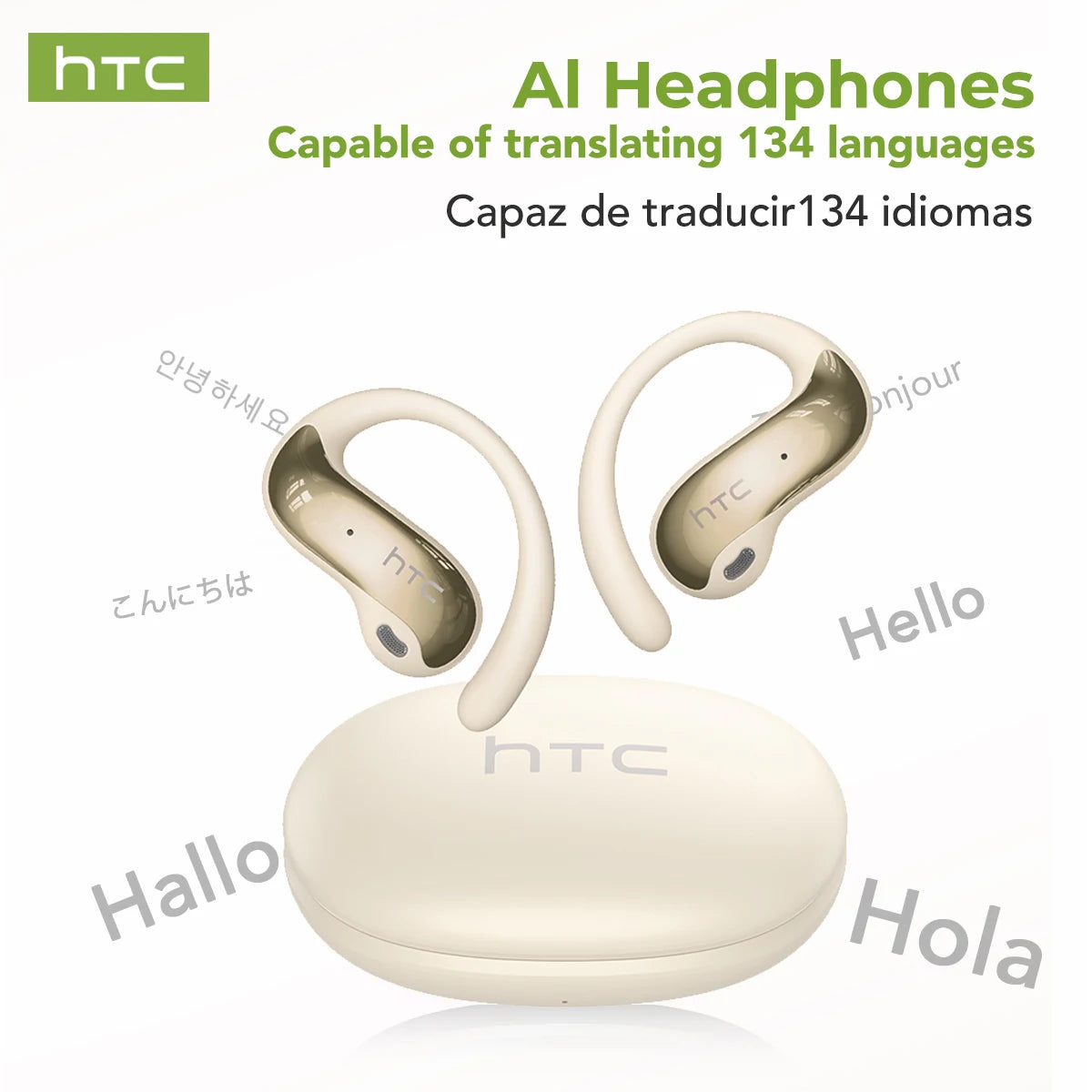 Auricolari Bluetooth sportivi con AI traduttore, bassi potenti, impermeabili