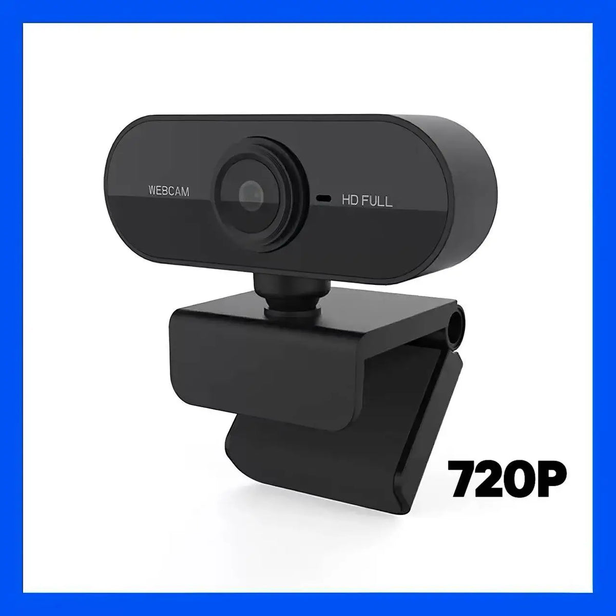 Webcam Full HD 1080p USB Plug-and-Play con microfono integrato e clip rotante