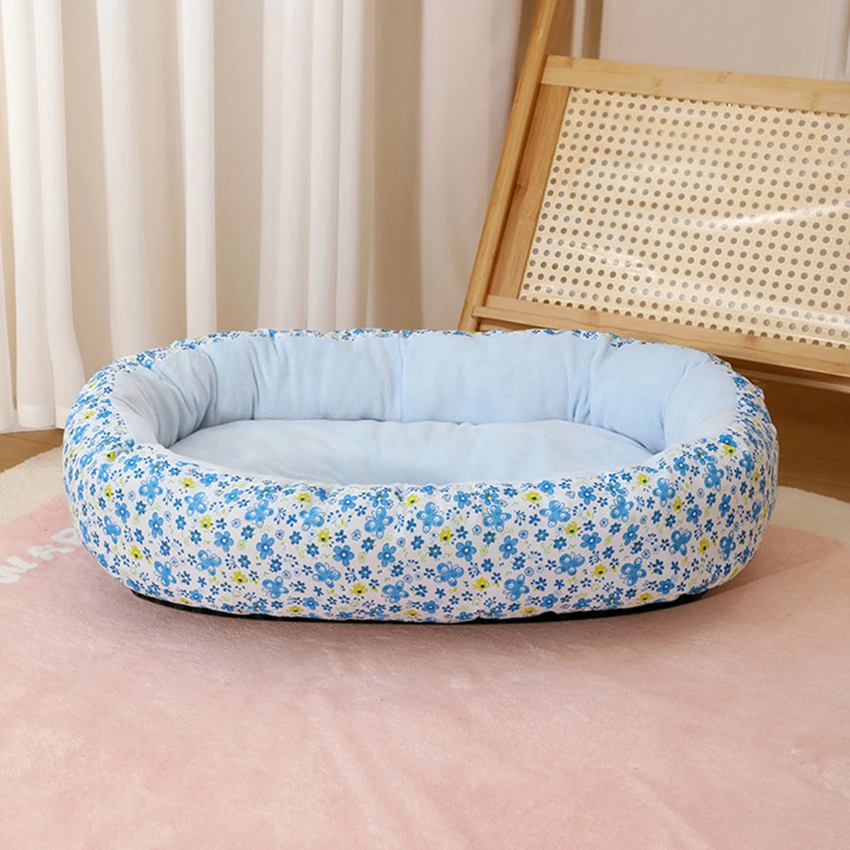 Letto morbido per cani e gatti – Cuccia all‑season in fibra, 4 colori
