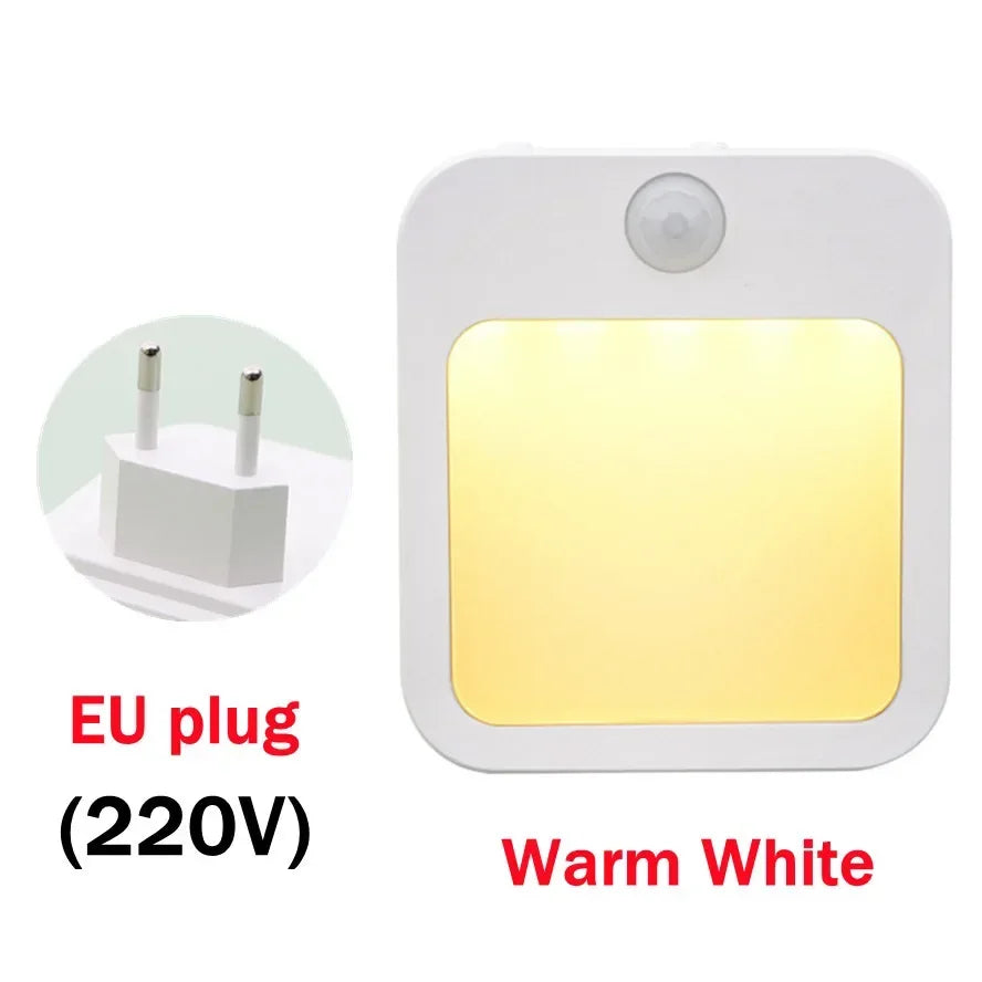 Lampada notturna LED con sensore di movimento dimmerabile, EU plug