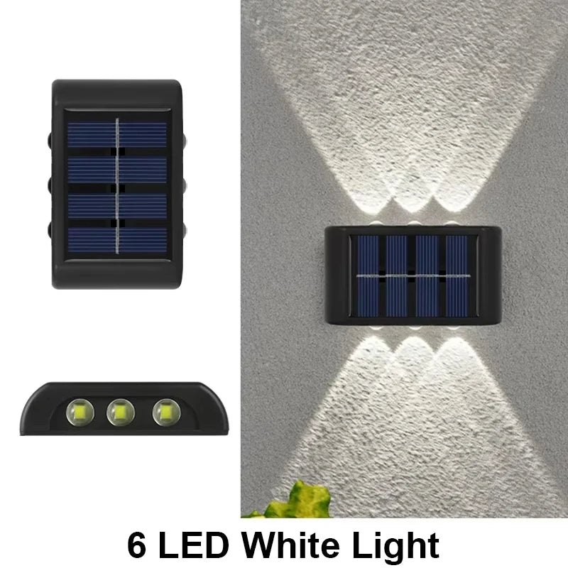 Lampada da Parete Solare per Esterni – LED Impermeabile, Design Moderno, 4/6/8…