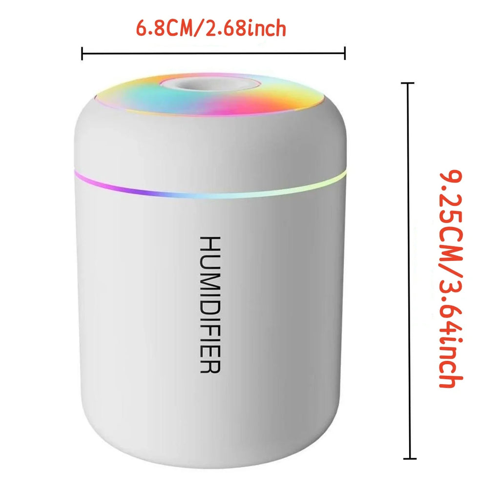 Mini Umidificatore USB da 180 ml con Diffusore di Aromi per Auto, Casa e Camera