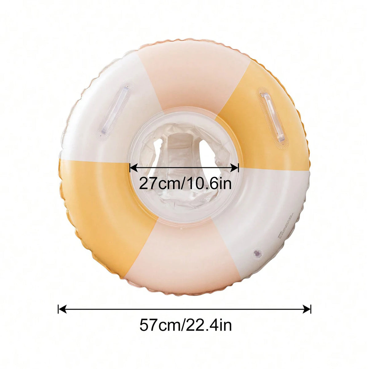 Anello gonfiabile in PVC con maniglie – relax estivo in piscina