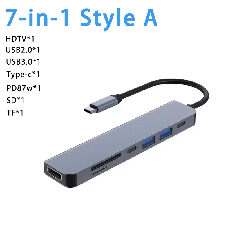 Hub USB‑C Thunderbolt 3 11‑in‑1 con HDMI 4K, PD 87 W e pulsante privacy