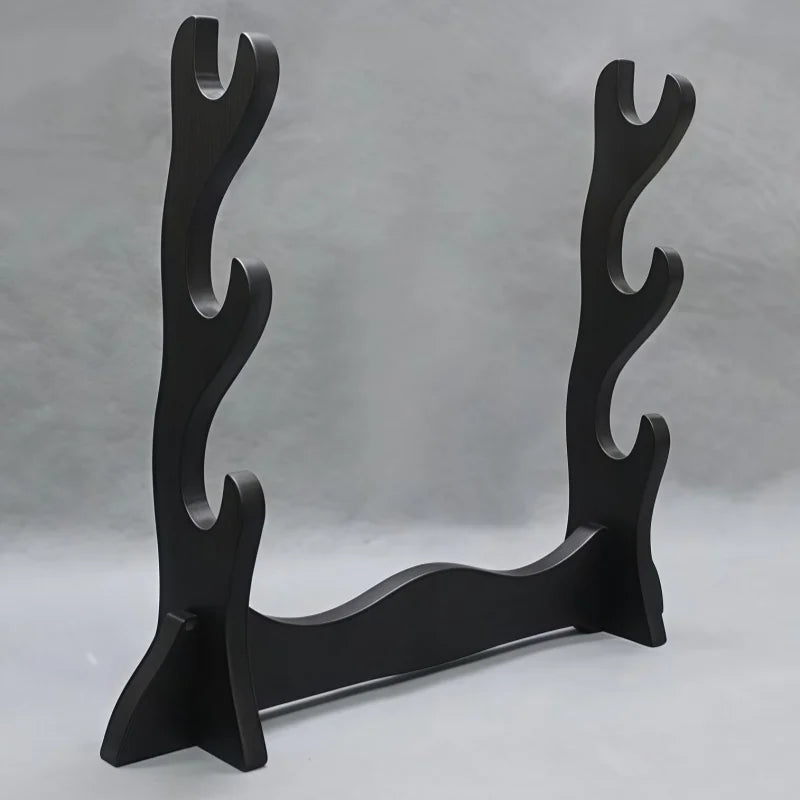 Porta Katana a 3 livelli in legno – supporto da pavimento per spade, sabre e…
