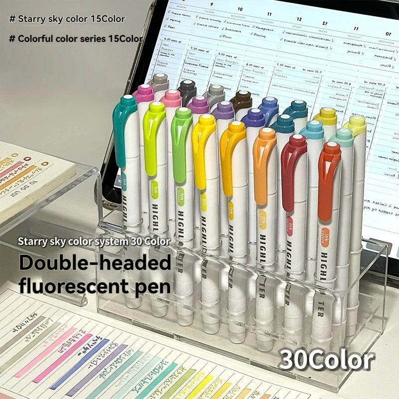 Set di Evidenziatori Fluorescenti 12 colori – Penna per studenti e…