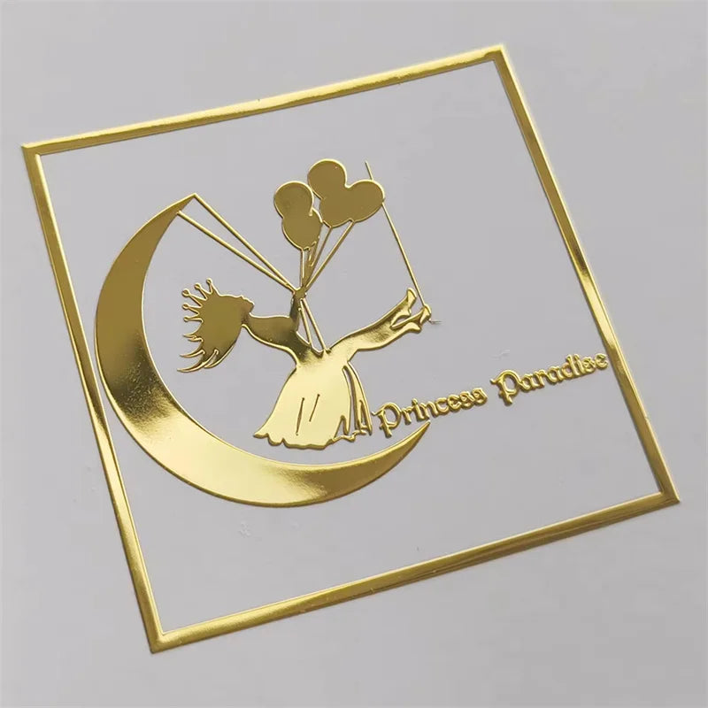 Sticker 3D personalizzati in oro o argento – stampa UV, varie forme e dimensioni
