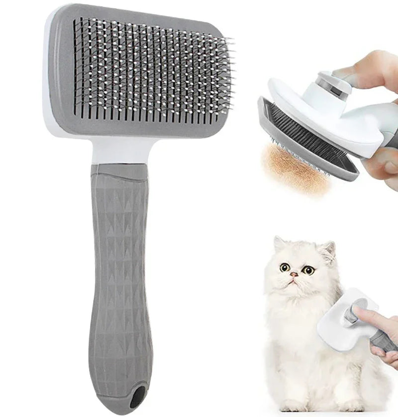 Spazzola per peli di cane e gatto – Rimuove peli, massaggia e pulisce
