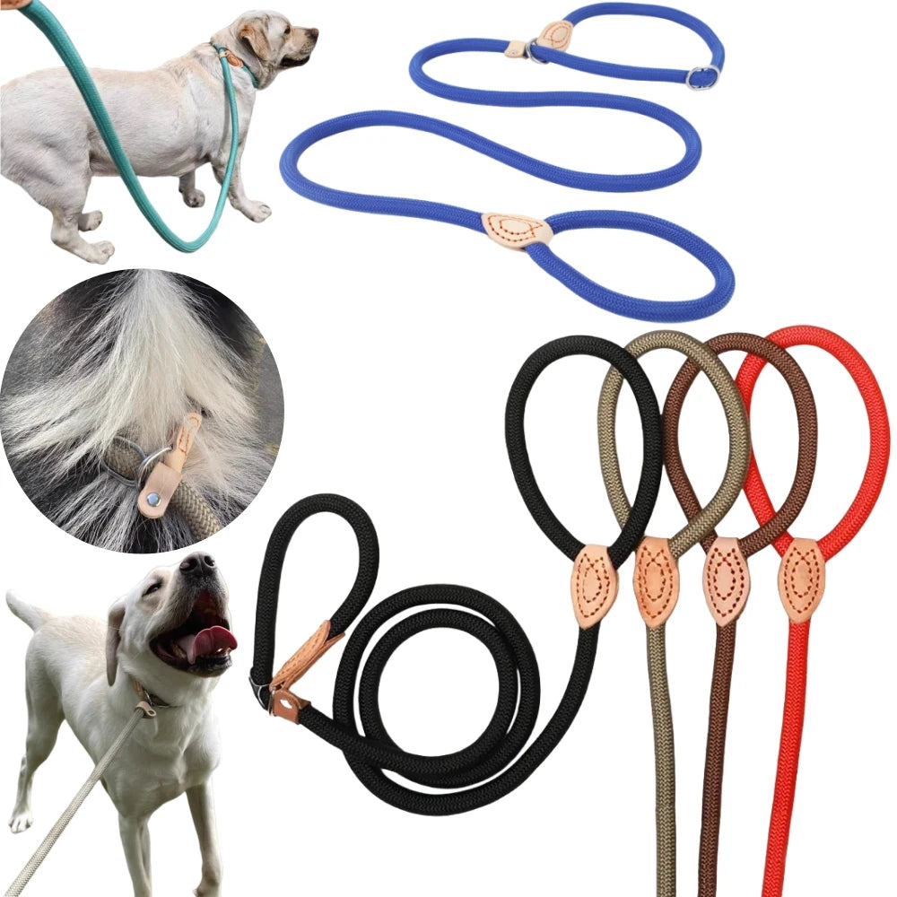 Guinzaglio in corda intrecciata 1,5‑1,8 m per cani medio‑grandi, resistente e…