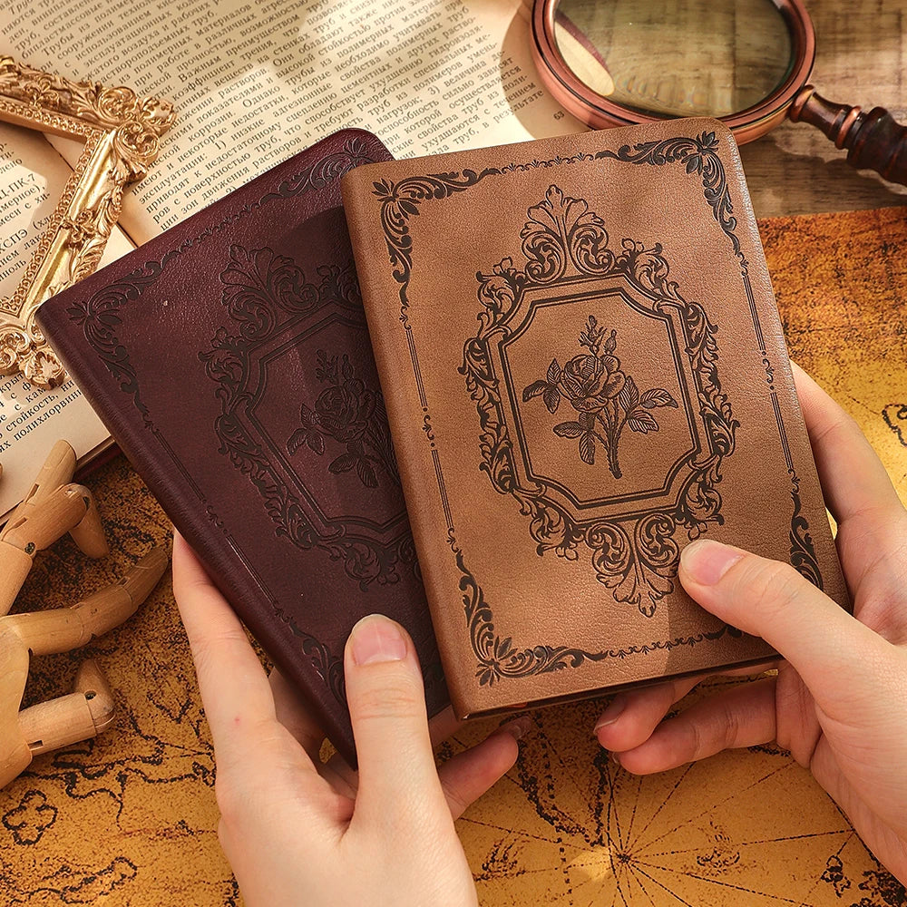 Quaderno Vintage A6 in PU Leather con 144 fogli spessi – Diario e Planner