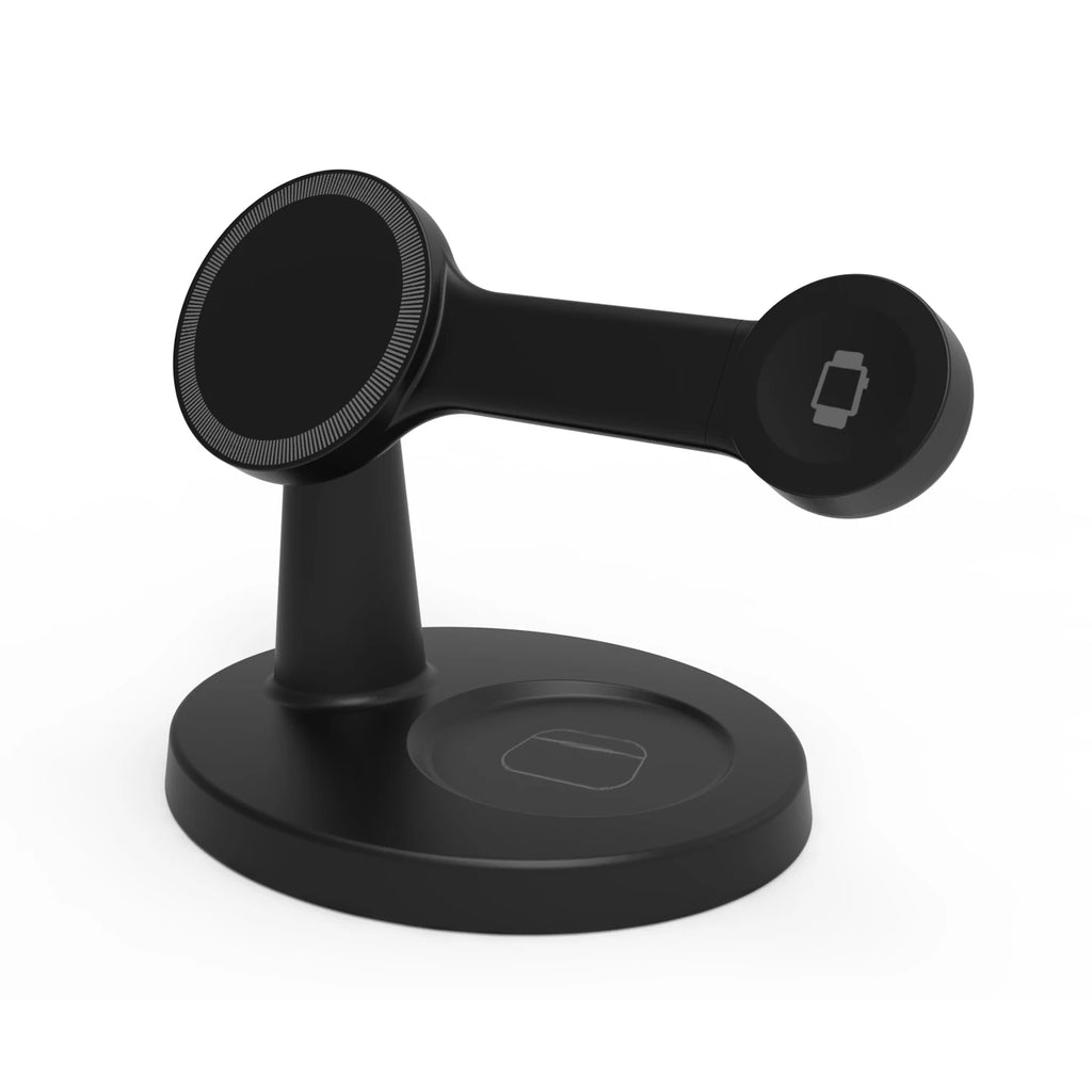 Caricatore wireless 3 in 1 magnetico per iPhone, Apple Watch e AirPods