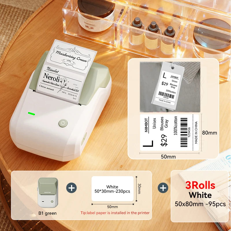 Stampante termica portatile B1 – Etichette adesive 2 pollici Bluetooth