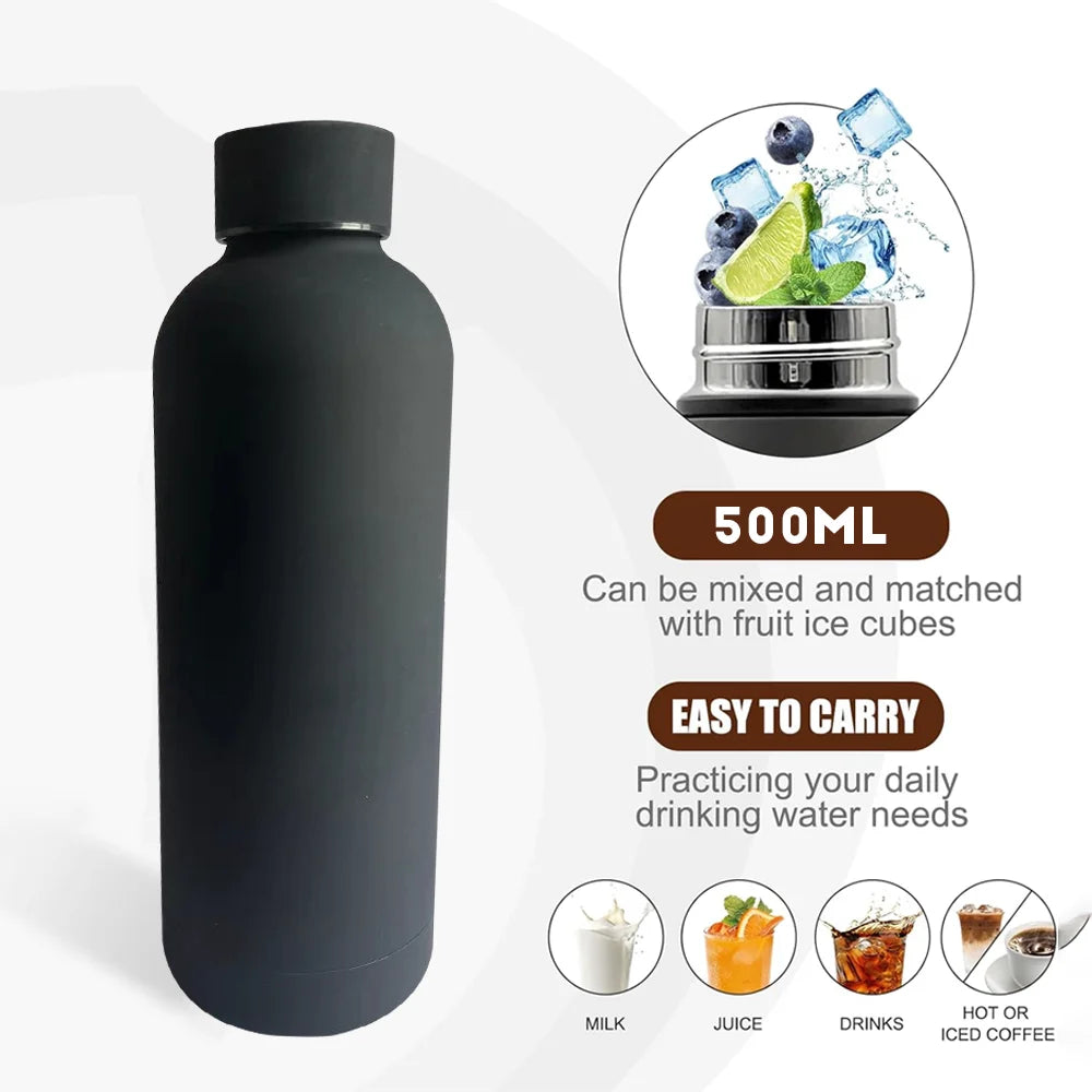 Borraccia termica in acciaio inox doppia parete, 1,5 L, isolamento 12 h
