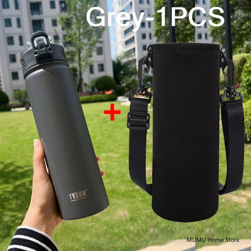 Thermos da 600/750 ml in acciaio inox con cannuccia – Mantiene caldo e freddo