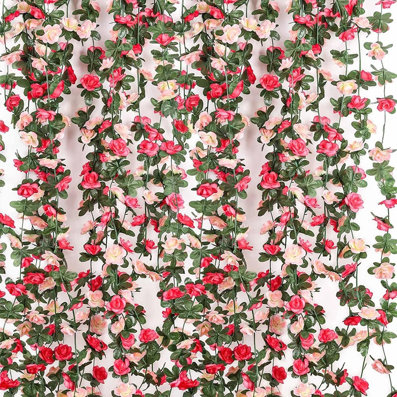 Rametto Artificiale di Rose 250CM per Decorazioni Matrimonio Giardino Casa
