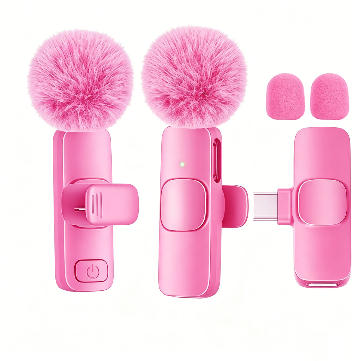 Microfono Lavalier Wireless Type‑C con Bassa Latenza e Raggio 30 m – Plug & Play