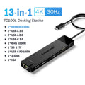 Docking Station USB‑C 13‑in‑1 4K HDMI, VGA, Ethernet, USB 3.0 e lettore SD