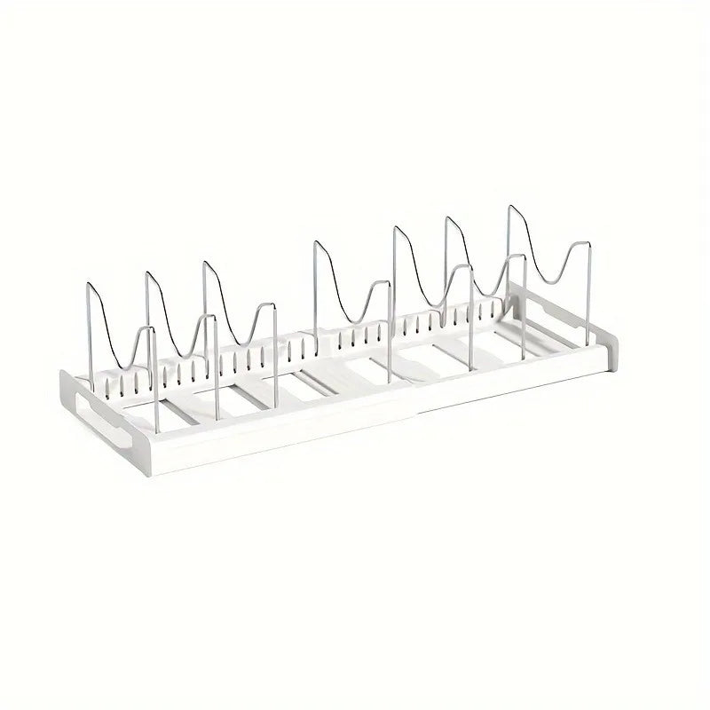 Rack Organizer Espandibile per Pentole con Divisori Regolabili