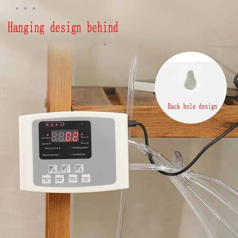 Irrigazione a goccia con timer doppio pompa, energia solare, controllo