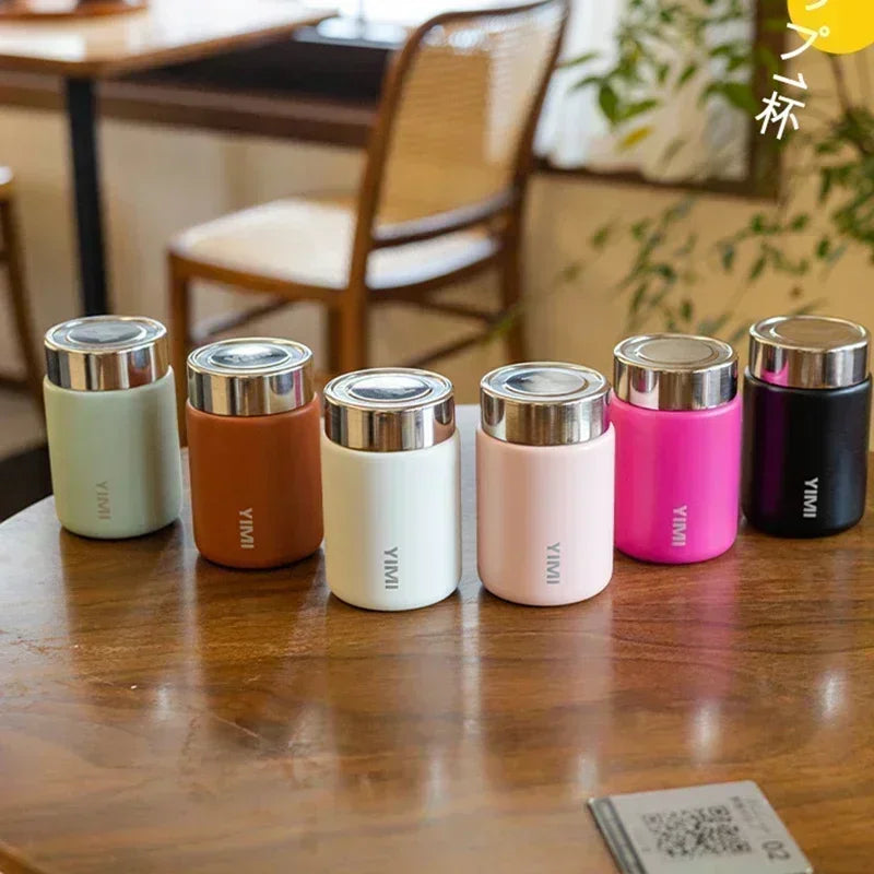 Borraccia termica da 230 ml in acciaio inox 316, tazza portatile e isolante