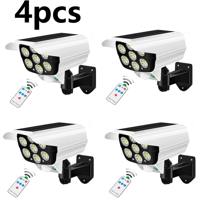 Luci Solari Sensori Movimento 2000 Lumen 77LED Wireless Sicurezza Esterna