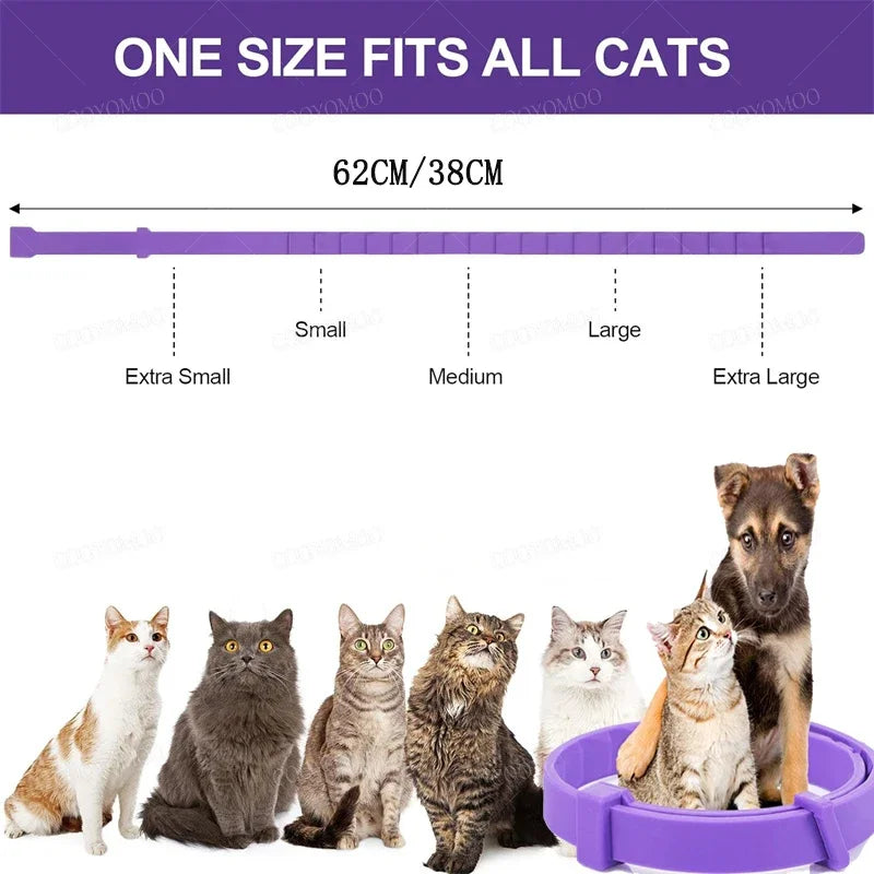 Collare Calmante a Feromoni per Cani e Gatti – Regolabile e Impermeabile