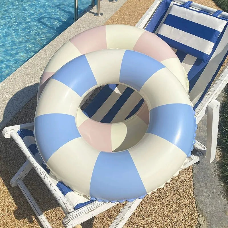 Anello gonfiabile da nuoto a righe classiche – ideale per mare e piscina