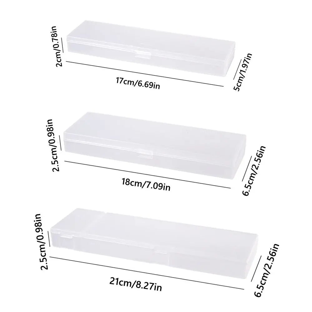 Astuccio porta penne trasparente opaco – Organizer in plastica resistente