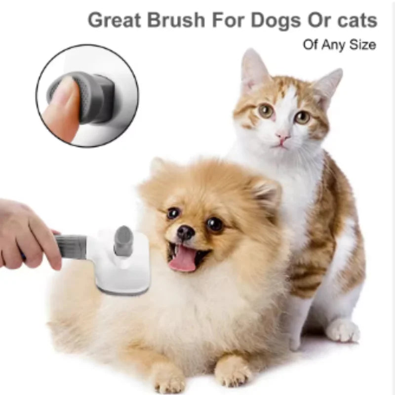 Spazzola per cani e gatti – pettine dematting in plastica blu, grigio o rosa