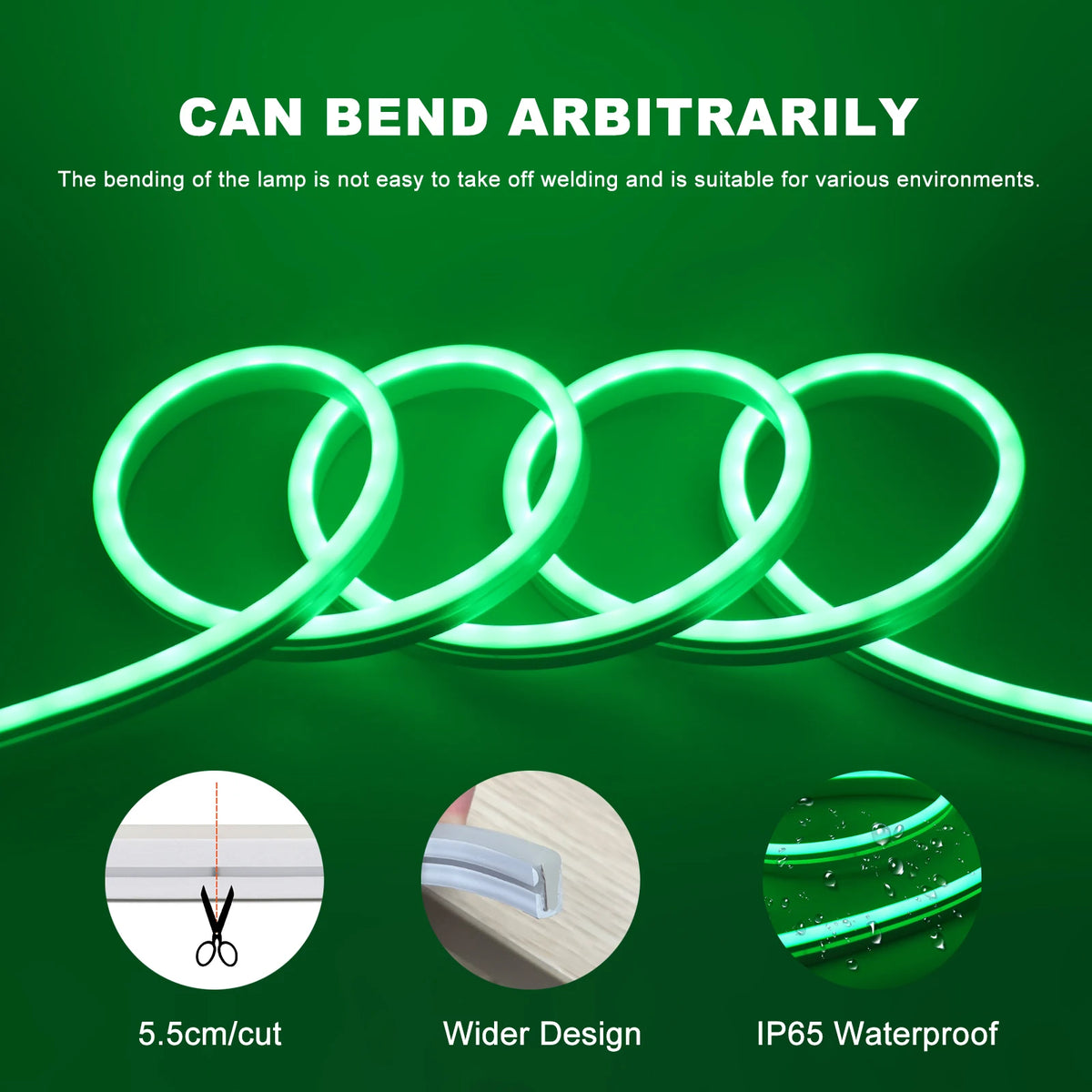 Striscia LED RGB 5V USB con Telecomando – Neon Flessibile Impermeabile