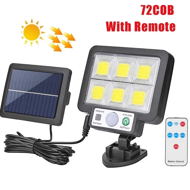 Lampada da Parete Solare con Sensore di Movimento IP65 per Giardino e Patio