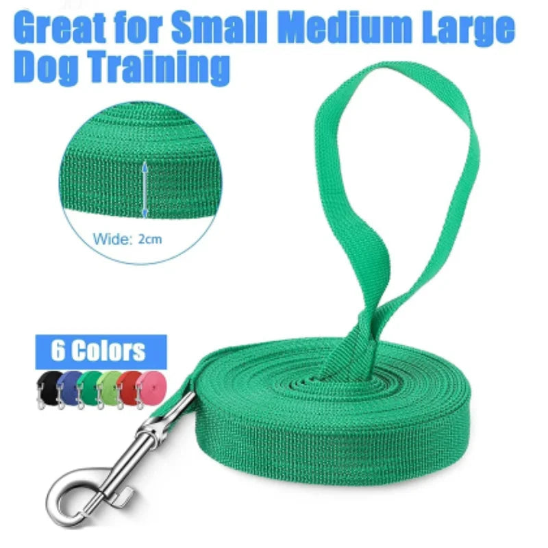 Guida Nylon Lunga per Addestramento Cani 1.2M-30M
