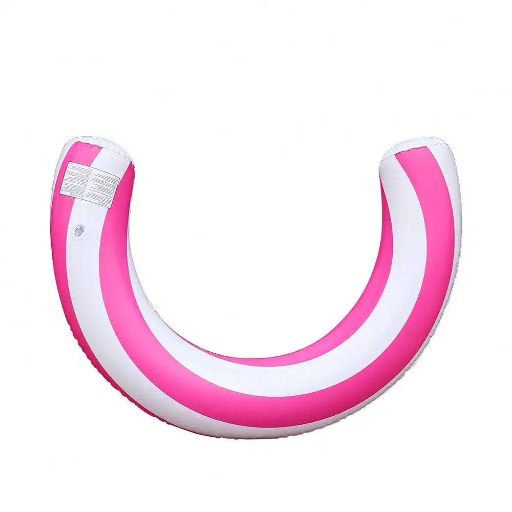 Ciambella gonfiabile a forma a U a strisce per nuoto, design ad arco in PVC…