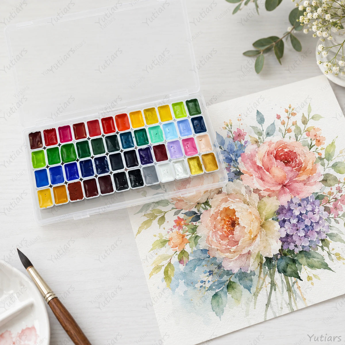 Set di acquerelli 48 colori 1 ml per artisti, adulti e principianti