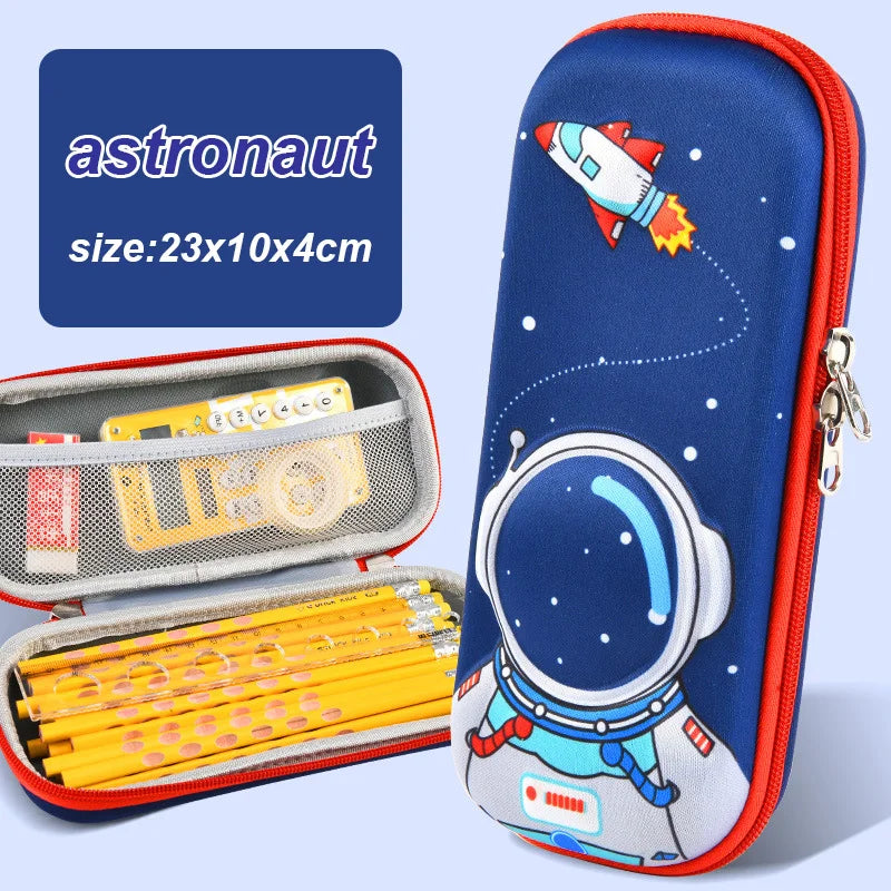 Astuccio 3D Kawaii in EVA, grande capacità, impermeabile, leggero per scuola