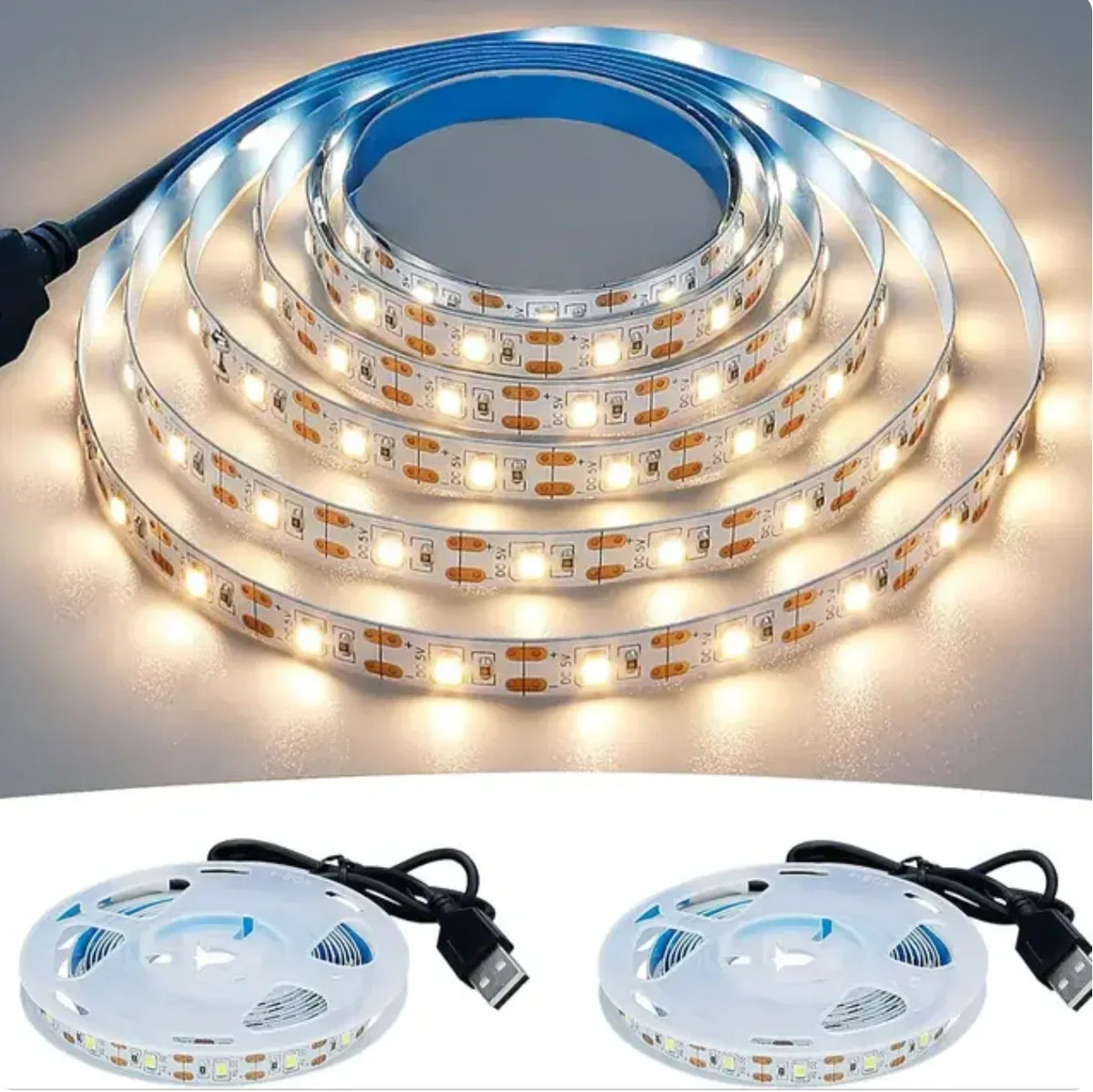 Striscia LED USB 5V 2835 Bianco 6500K 1‑5 m – Illuminazione d’ambiente