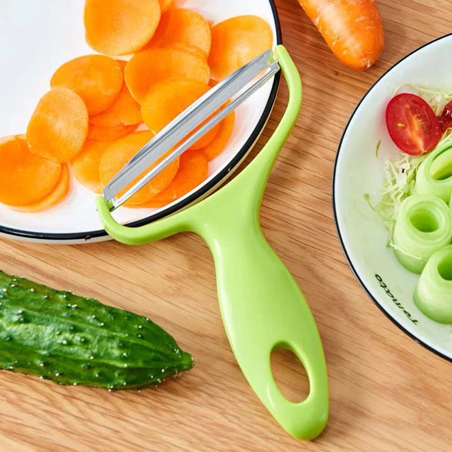 Set da 3 grattugie multiuso per verdure – bocca larga e lame in acciaio inox