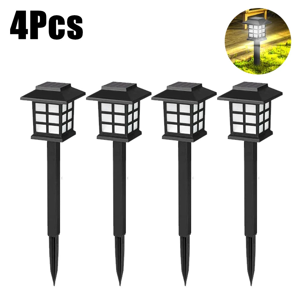1/2/4/6/8/12Pcs Solar LED Pathway Lights Outdoor Waterproof Walkway Garden Decor Street Lamp for Landscape Yard Patio Driveway
