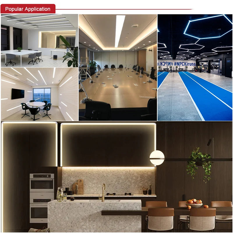 Striscia LED COB ad alta densità 320/480 LED/m 12‑24 V, dimmerabile, 3000‑6500 K