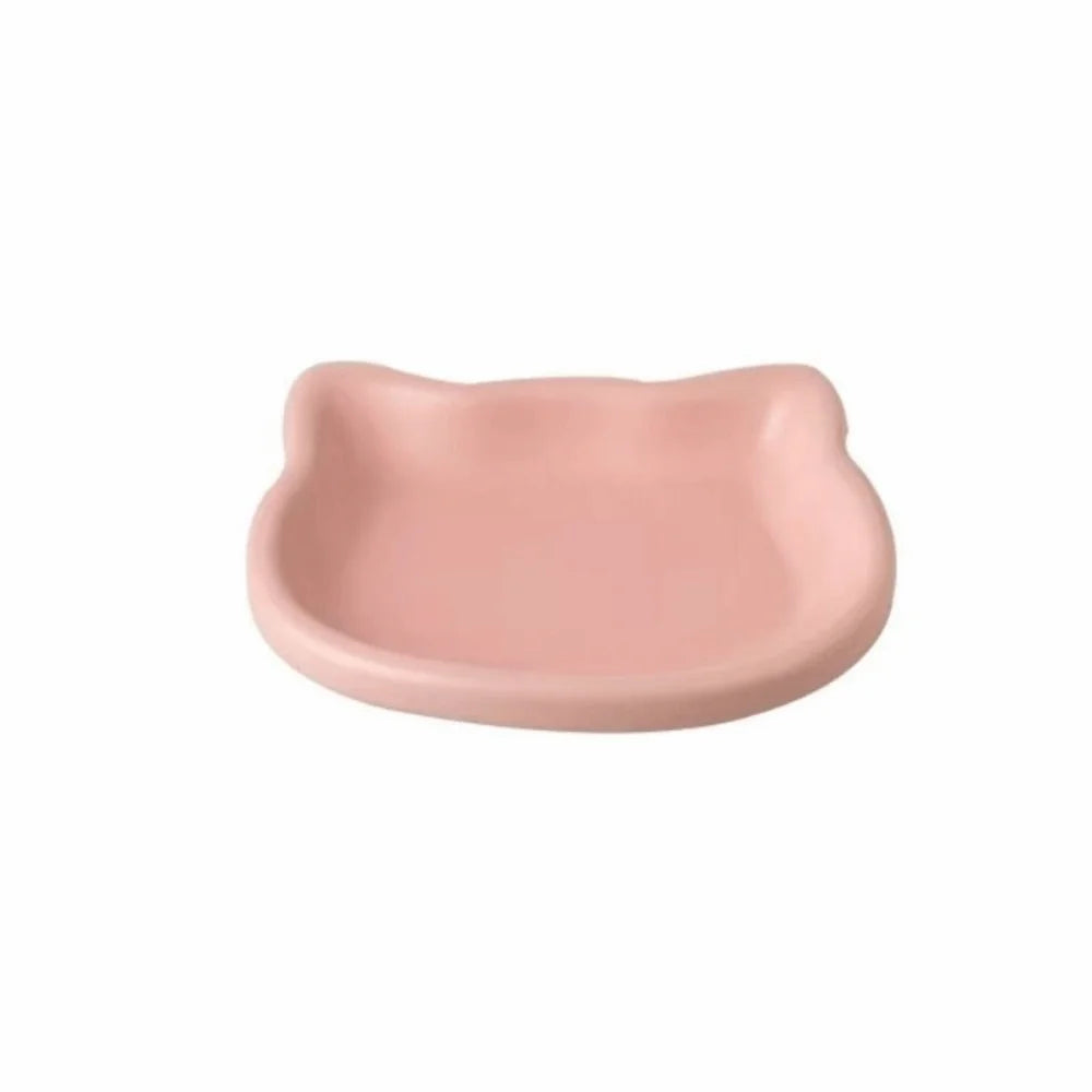 Ciotola per gatto a forma di gatto antiscivolo in plastica – 4 colori