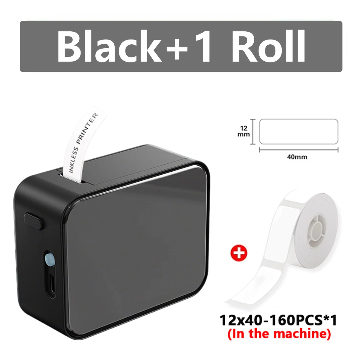 Stampante Etichette Portatile Mini P15 Bluetooth - Stampa Termica 12‑15 mm