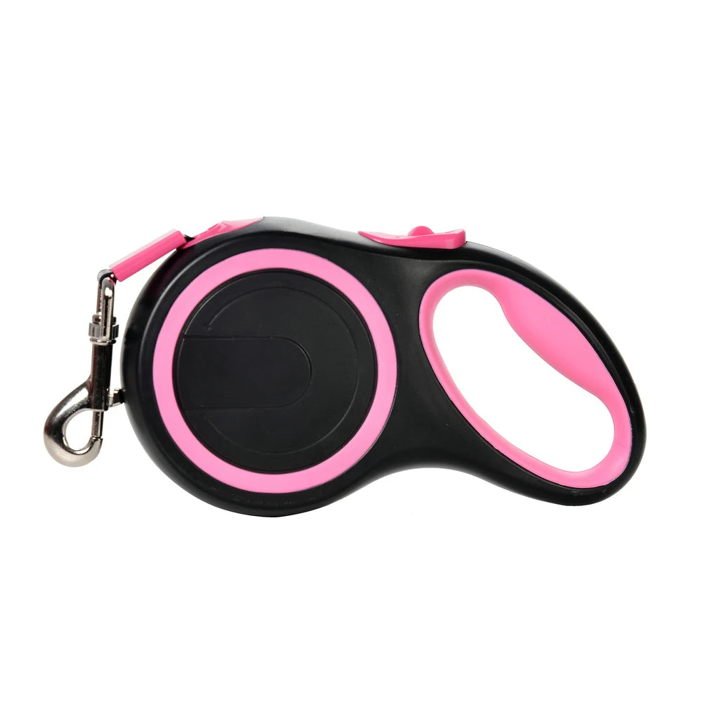 Guinzaglio Retrattile 5 m/8 m per Cani e Gatti – Nylon, Rilascio Rapido,…