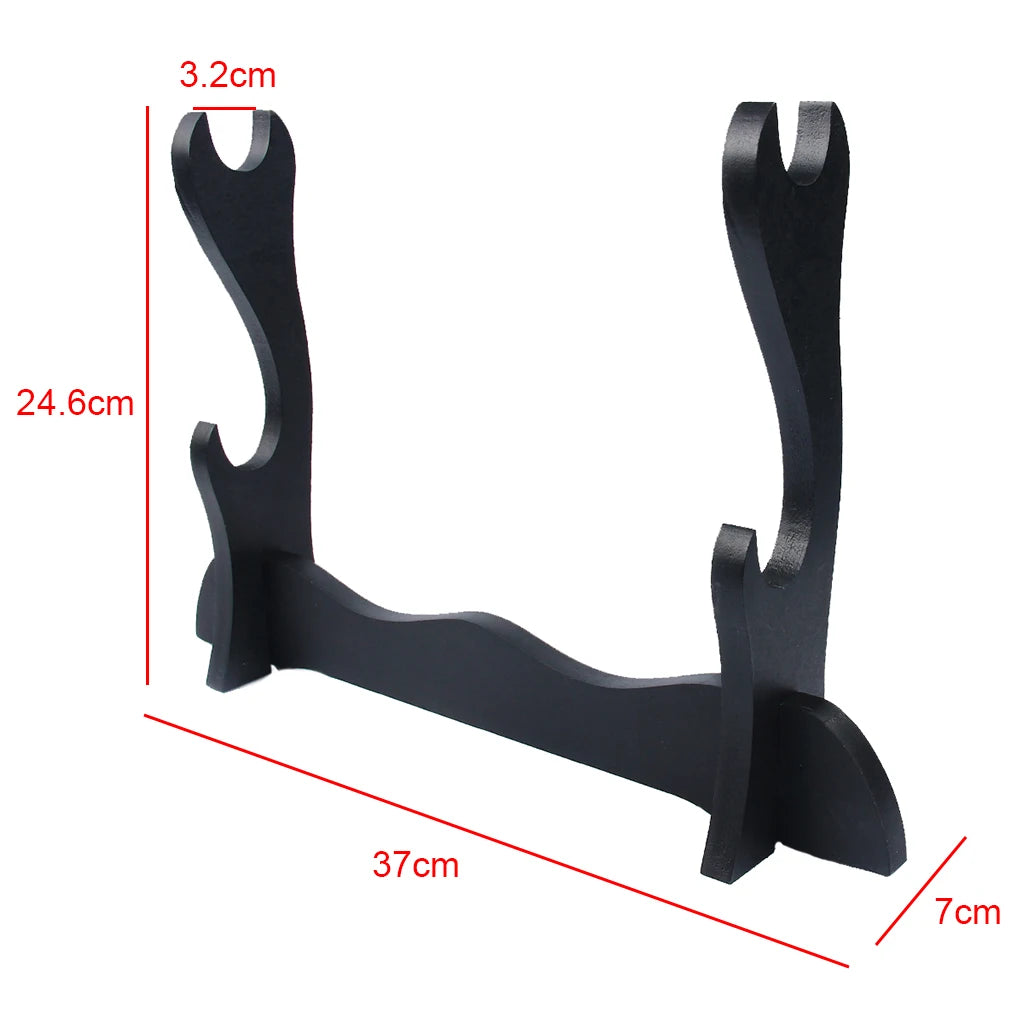 Supporto da tavolo in legno a due piani per spade giapponesi, katana,…