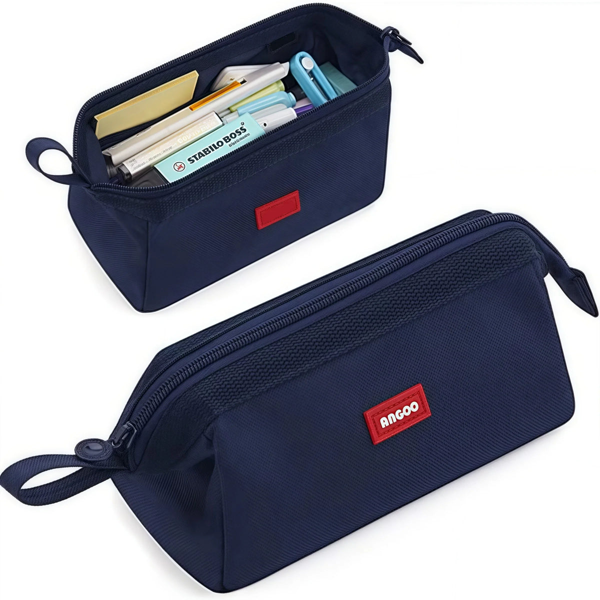 Astuccio porta matite con etichetta – Minimalista per studenti e ufficio