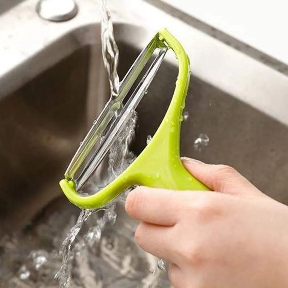 Affettatrice e Grattugia Verdure – Lama Acciaio Inox, Antiscivolo, Verde