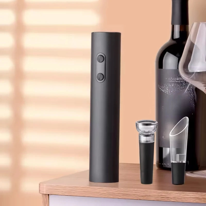 Apribottiglie Elettrico con Aeratore e Tappo Ermetico – Set Regalo Vino