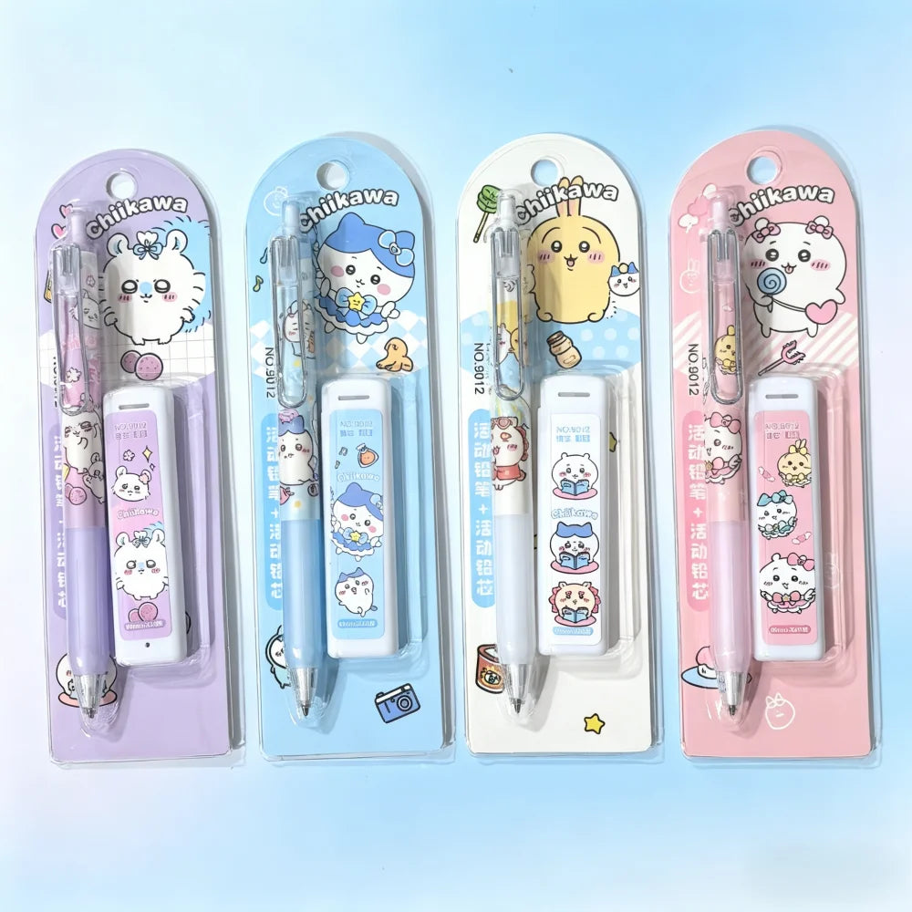 HOT! Stylish Automatic Pencil Set Anime Merchandise Cute Girly Writing Lead Resistant for Students