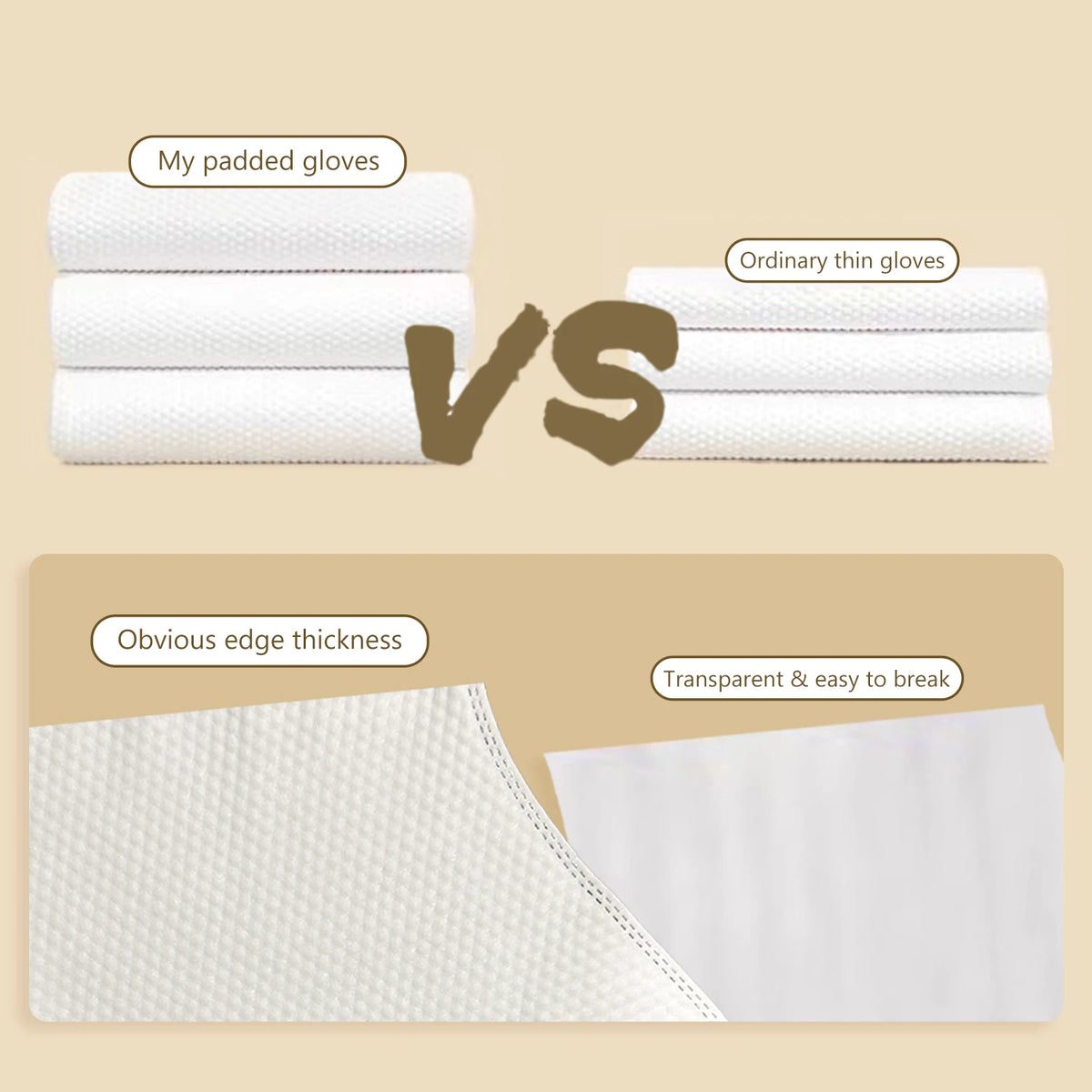 Guanti detergenti spessi per animali domestici – 6 pezzi per pulizia profonda