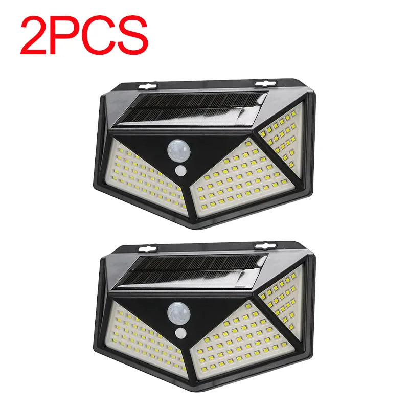 Lampada Solare da Giardino con Sensore di Movimento, LED 100, Impermeabile IP65