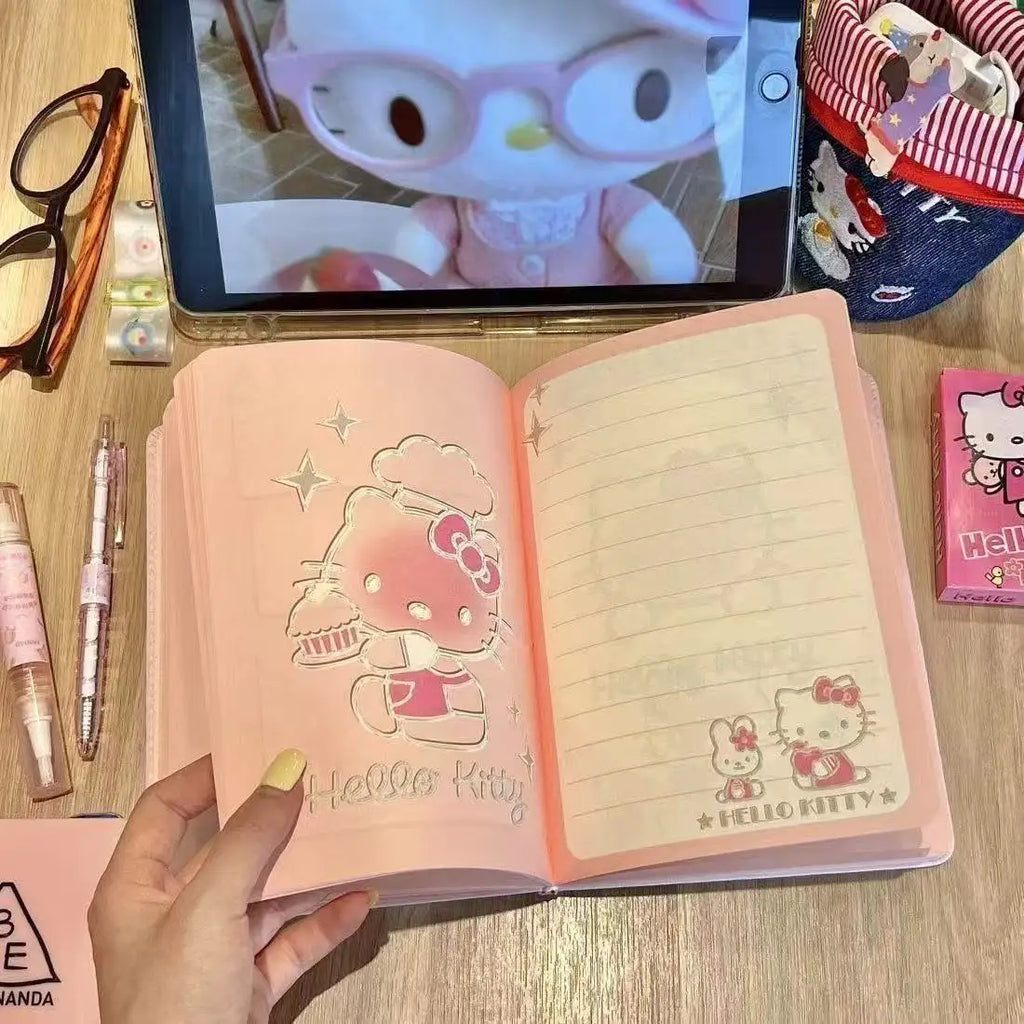 Quaderno A6 con dolce gatto - Diario per studenti e appunti